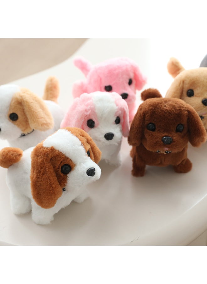 Electric Kidsren's Toy Puppy Artificial Walking Plush Kidsren's Dog Walking Stall Pet Girl Gift Baby-Color:Teddy Dog -Specifications:opp Bag  - Image 4
