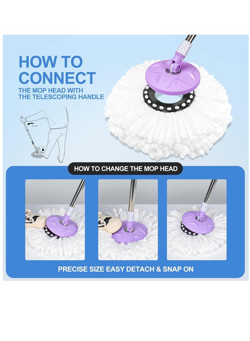 ALMUFARREJ 3 piecs Tile Mop Cloth Replacement - Image 4