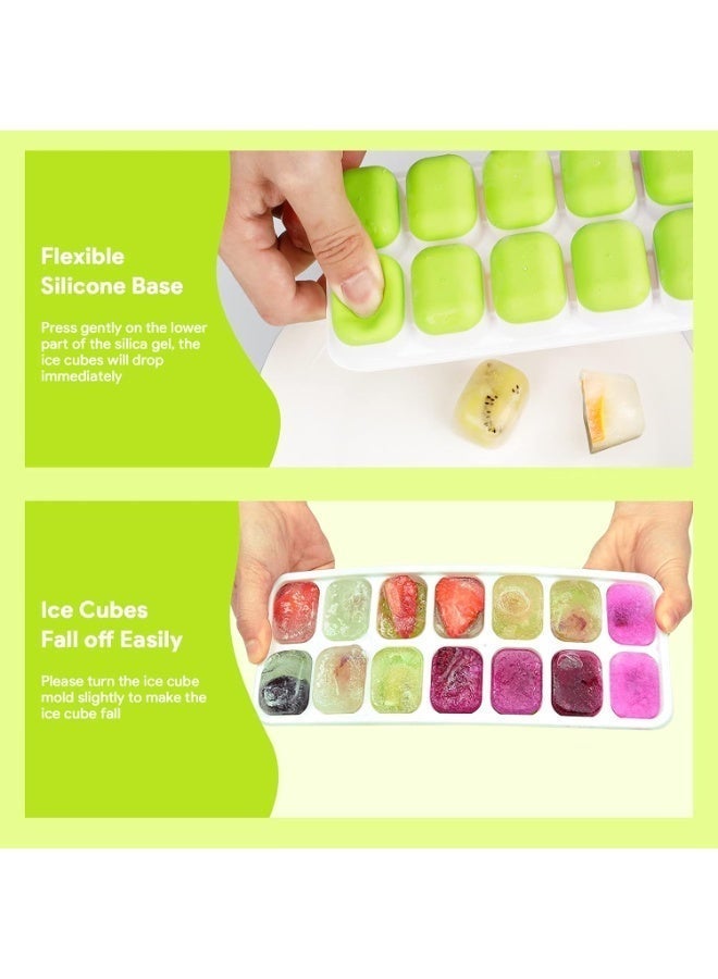 10-Grids Silicone Ice Cube Mould Multicolour - Image 4