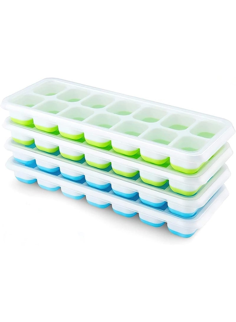 10-Grids Silicone Ice Cube Mould Multicolour - Image 2