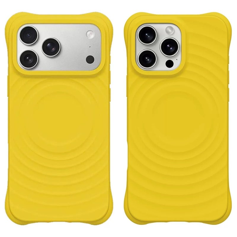 غطاء هاتف سيليكون سائل مغناطيسي فاخر من كيس متوافق مع آيفون 17 برو ماكس / 16 / 15 برو ماكس