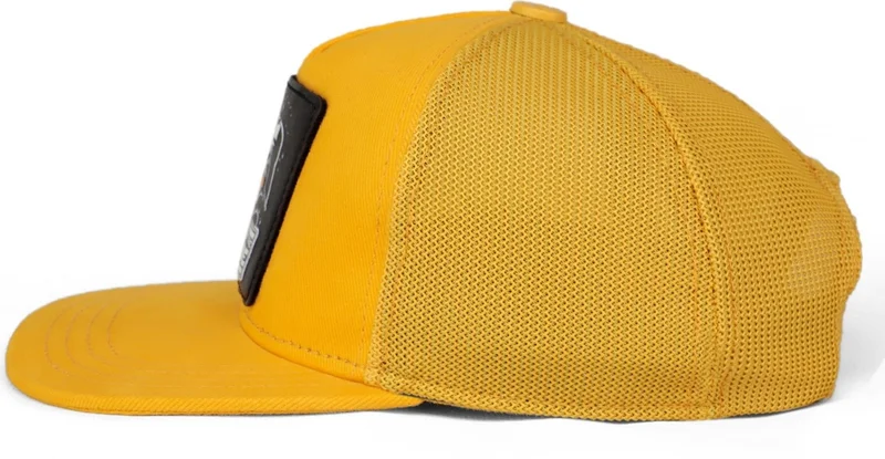 بلاك بورك BlackBörk V1 Kids Hip Hop Colorful Lion - Unisex Yellow Trucker Kids Hat with 15 Code Logo (Cap)