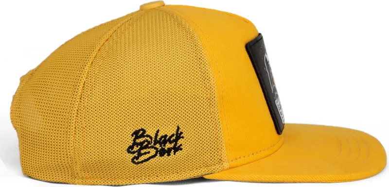 بلاك بورك BlackBörk V1 Kids Hip Hop Colorful Lion - Unisex Yellow Trucker Kids Hat with 15 Code Logo (Cap)