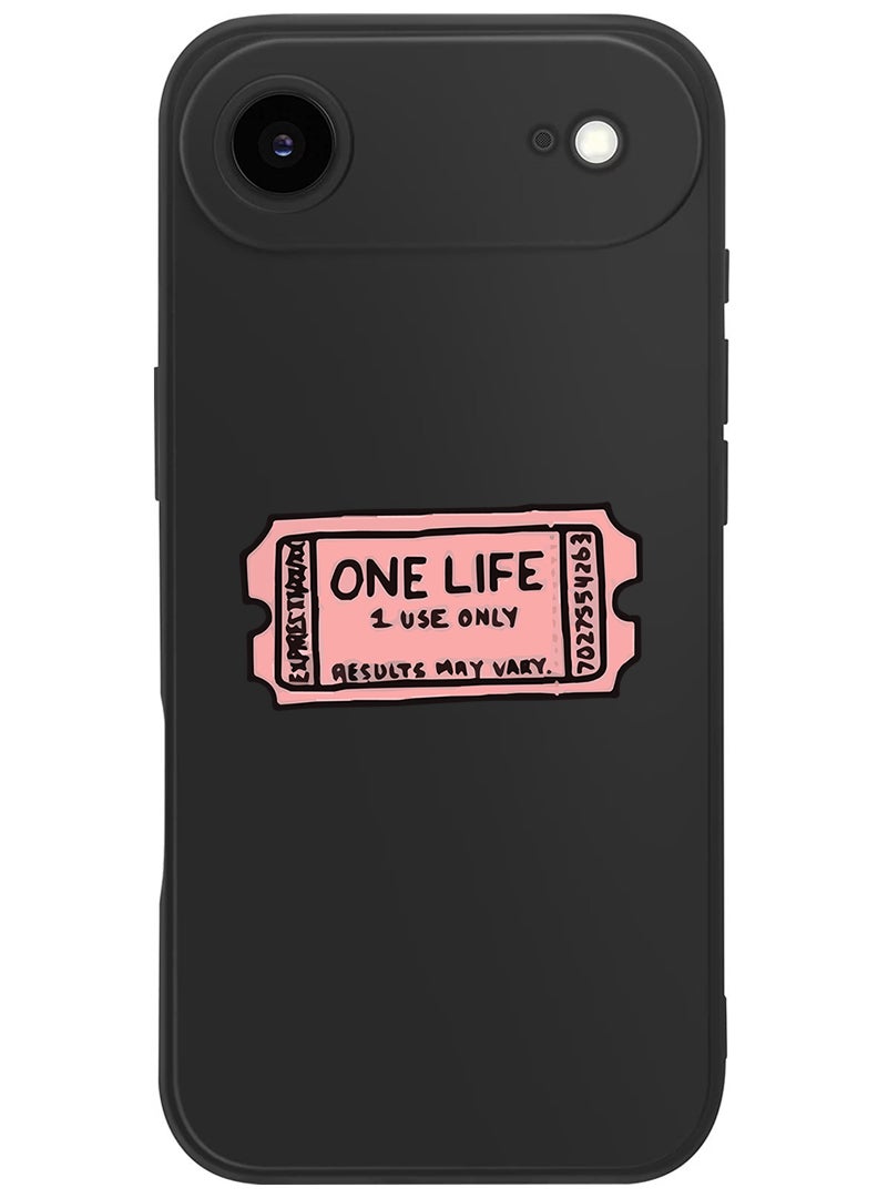 Theodor Protective Slim Fit Case Liquid Silicone Cover with Full Body Protection Anti-Scratch Shockproof Case For Apple iPhone 17 Air (Black) One life - Image 1