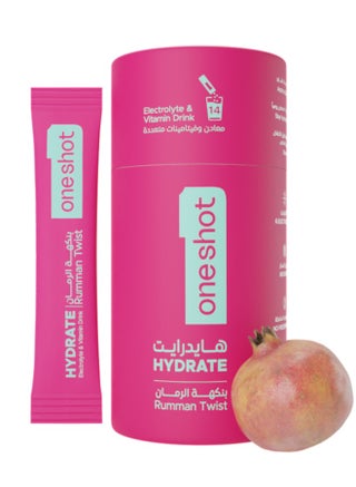 Electrolyte Hydration Supplement Rumman Twist | 14 Sticks | No Sugar, No Junk, No After Taste