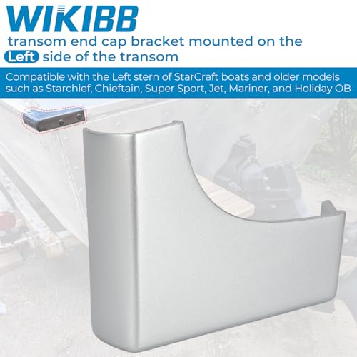 WIKIBB Transom End Cap Bracket Corner Guard Protector for Starcraft Boat Starboard Boat Transom End Cap for Older Starchief Chieftain Jet More Models Left Resin - Image 3