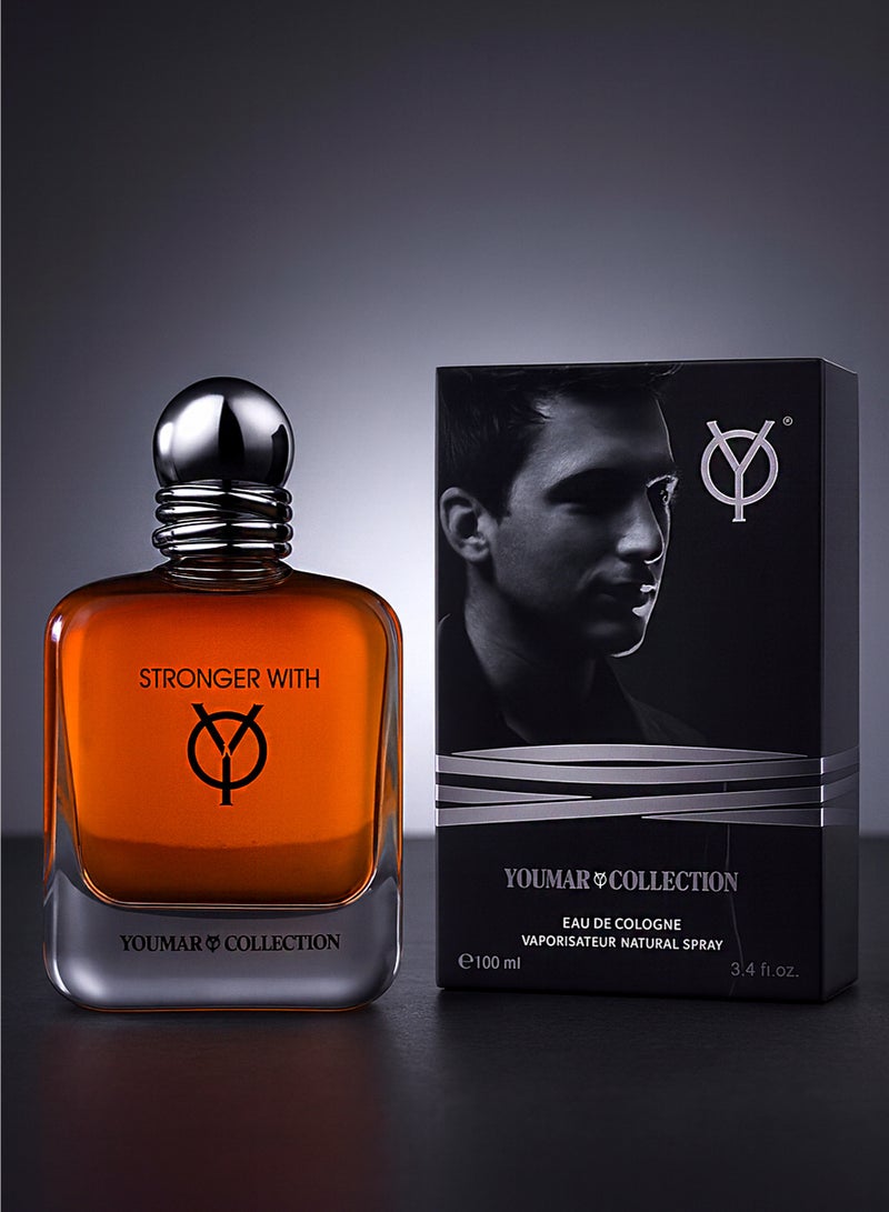 يومار عطر فانيليا رجالي من مجموعة سترونجر مع يومار رقم 9494 | عطر رجالي يدوم طويلاً برائحة الفانيليا والعنبر والتوابل الدافئة والمسك | أفضل عطر رجالي 100 مل - Image 1