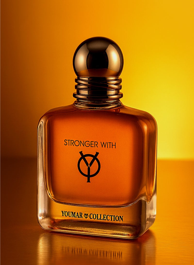 يومار عطر فانيليا رجالي من مجموعة سترونجر مع يومار رقم 9494 | عطر رجالي يدوم طويلاً برائحة الفانيليا والعنبر والتوابل الدافئة والمسك | أفضل عطر رجالي 100 مل - Image 2