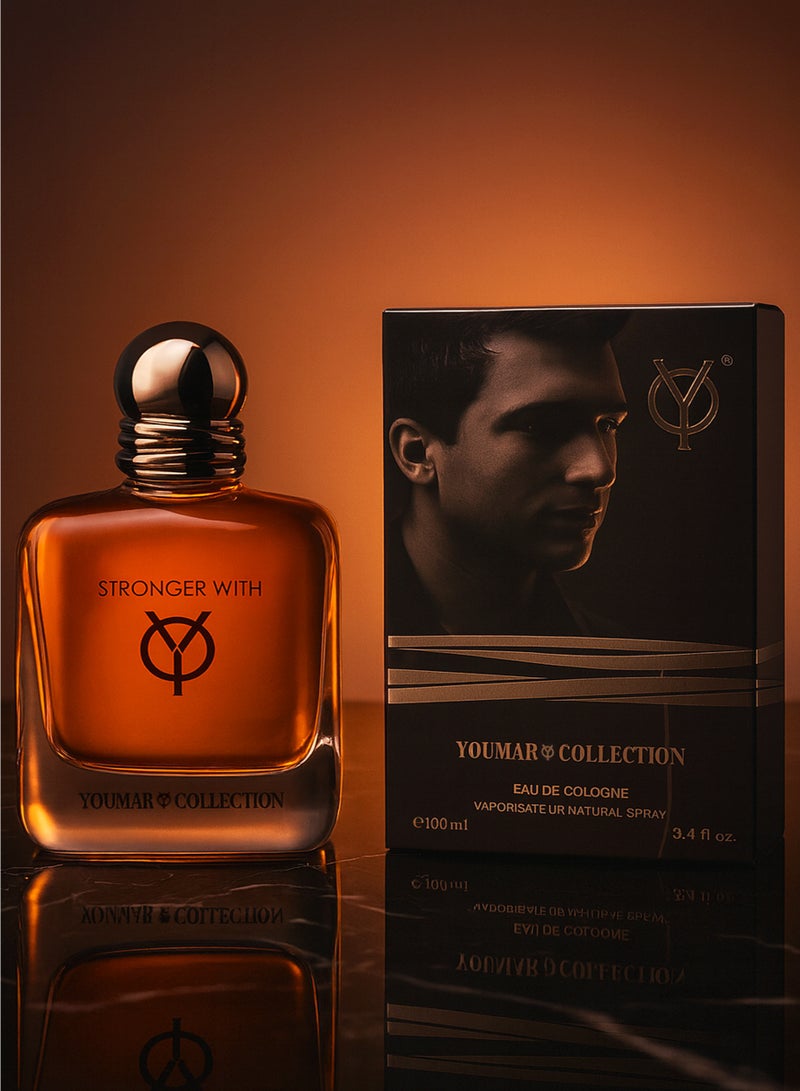 يومار عطر فانيليا رجالي من مجموعة سترونجر مع يومار رقم 9494 | عطر رجالي يدوم طويلاً برائحة الفانيليا والعنبر والتوابل الدافئة والمسك | أفضل عطر رجالي 100 مل - Image 3