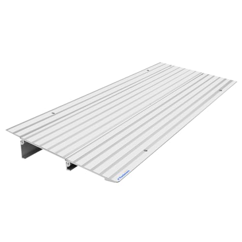 Ruedamann Ruedamann 2 Portable Wheelchair Ramps Adjustable Aluminum Ramp for Home Steps Stairs 800 LBS Capacity 34 Used Width Portable Threshold Door Ramps Fit for Entrance Step Power Chairs Driveway