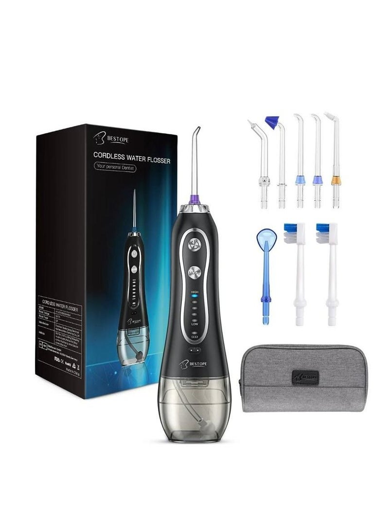 بيستوب خيط اسنان مائي BESTOPE اسود 8 رؤوس