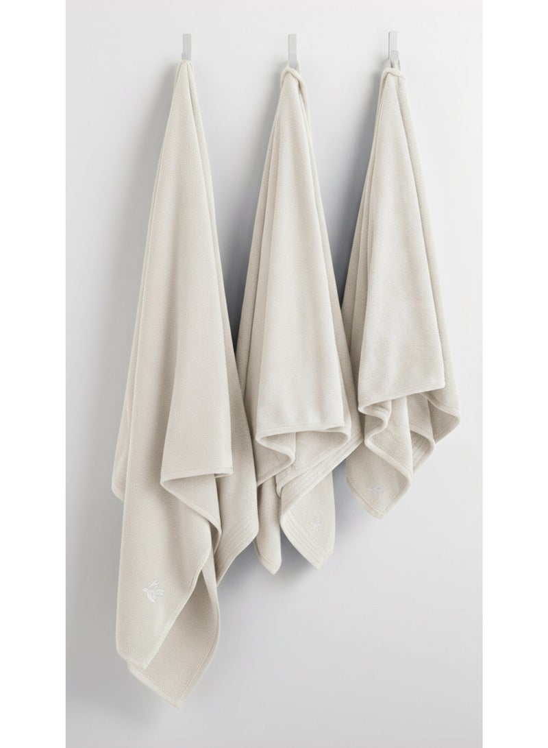 Relef Classic Hand Towel 50X90 cm, Off White - 1 Piece - Image 3