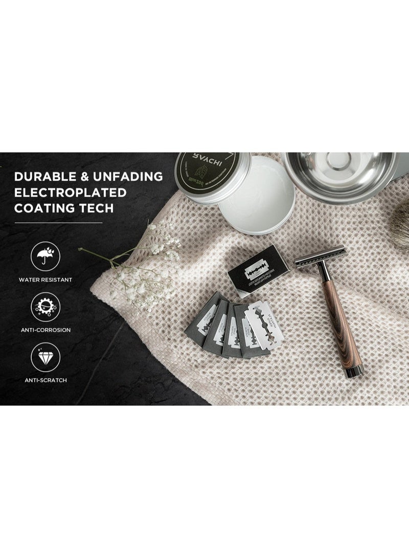 Men's Manual Wooden Handle Shaver - Image 4