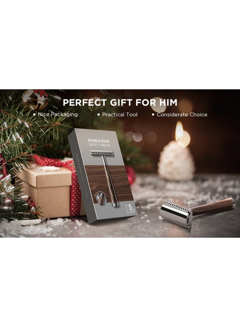 Men's Manual Wooden Handle Shaver - Image 3