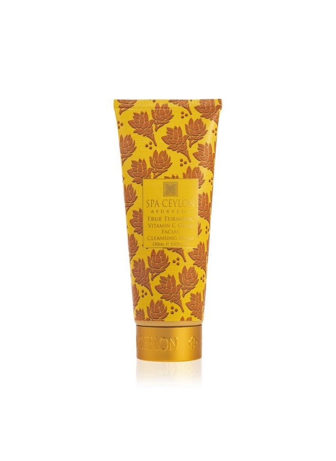 spa ceylon - True Turmeric Vitamin C Glow Facial Cleansing Foam For All Skin Types Acne Prone And Dark Spots Vitamin C Foaming Facial Cleanser - Image 1