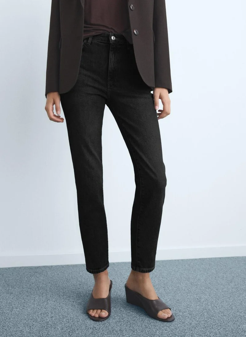 MANGO Claudia slim-fit cropped jeans