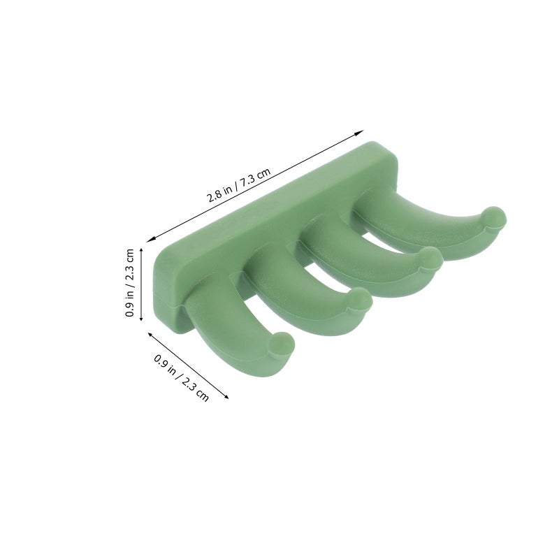 Avocado Green Self Adhesive Wall Hooks Multi Function No Drill Storage Hangers For Bathroom Kitchen Towel Home Organization - Image 3