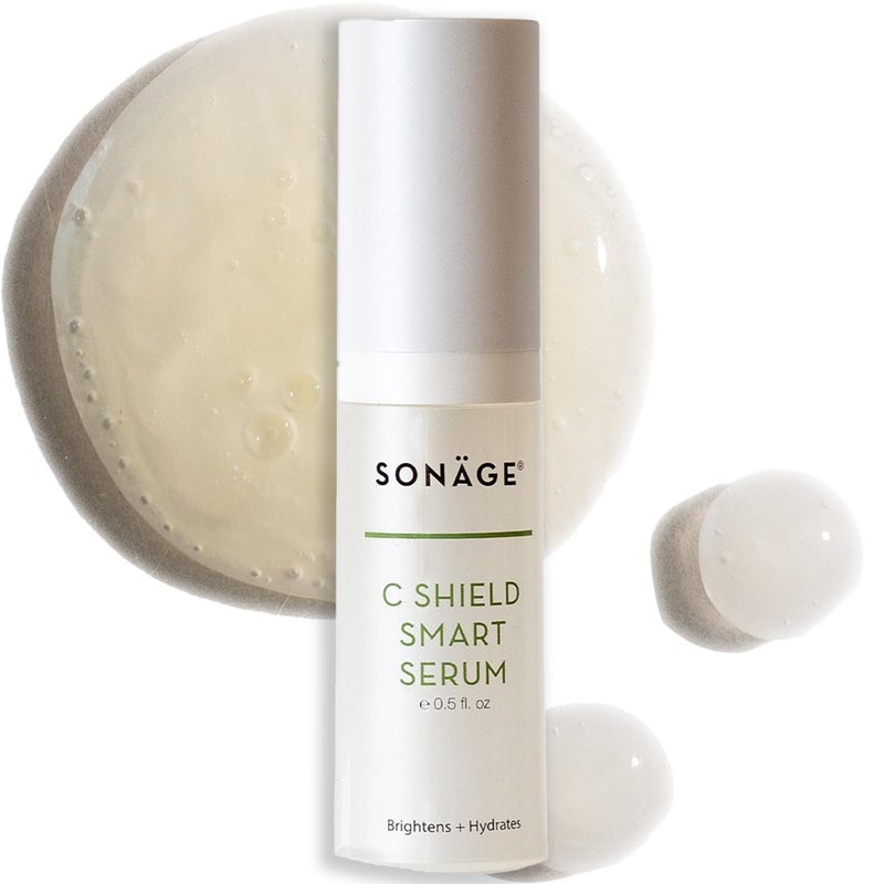 Sonage C Shield Smart Serum: Hyaluronic Acid & Vitamin C | Brightens, Shields from Blue Light, Fades Dark Spots (15 ml) - Image 1