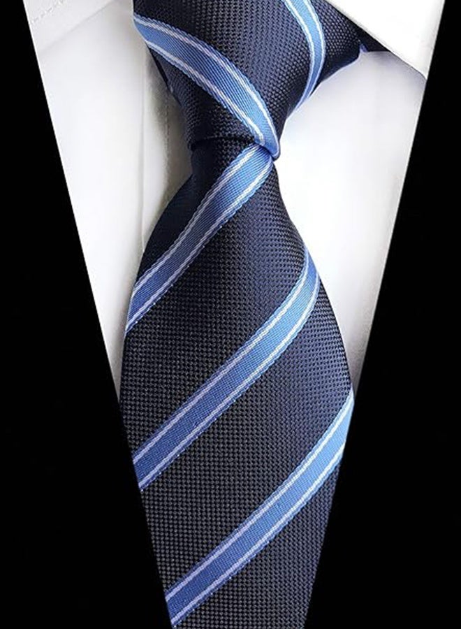 4PCS Zipper Ties Set for Men Adjustable Men's Pretied Neckties Zip on Tie for Men Zipper Skinny Necktie Clip on Slim Tie - Image 5