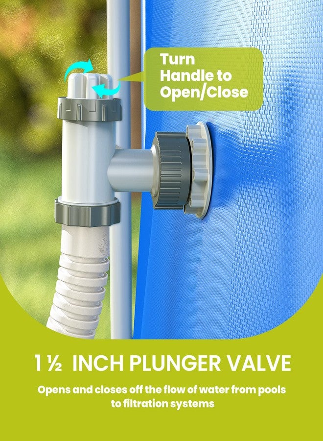 SUMMERBUDDY Above Ground Pool Parts, Replacement Pool Pump Part with Plunger Valve, 1.5" Outlet Strainer & Inlet Nozzle, Pool Hose Adapter for Sand Pump (Style 1) - Image 4