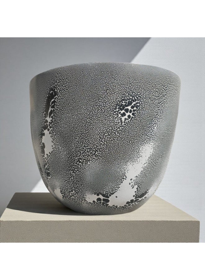 color zone pottery Indoor and outdoor balcony pots. Durable and strong structure, ideal for your large plants. Prevents discoloration and cracking caused by exposure to sunlight. Fiber - Image 1