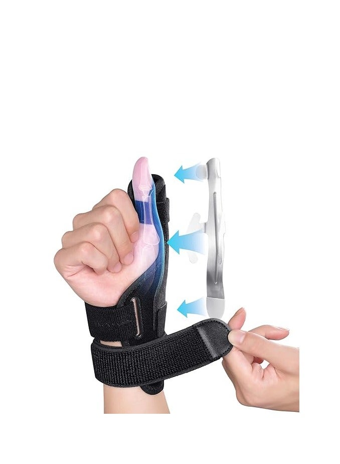 Thumb Splint Support Brace with Wrist Strap, Pain Relief from Arthritis, Sprains - Image 1