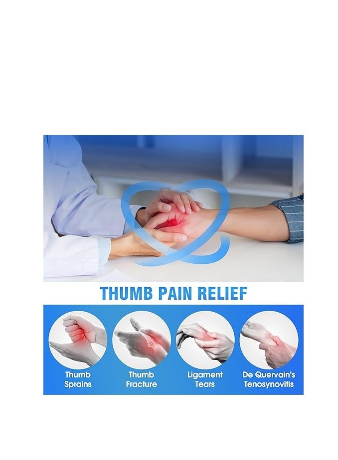 Thumb Splint Support Brace with Wrist Strap, Pain Relief from Arthritis, Sprains - Image 4