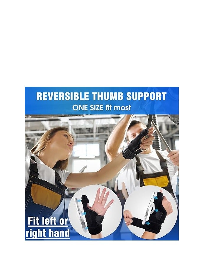 Thumb Splint Support Brace with Wrist Strap, Pain Relief from Arthritis, Sprains - Image 5