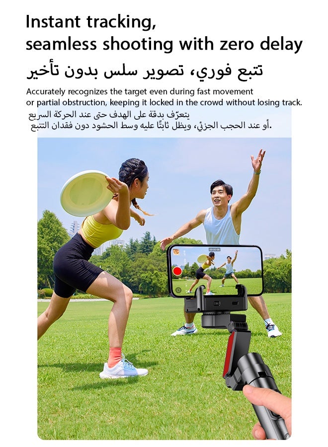 العلامة التجارية: جيسودا عصا سيلفي ثلاثية القوائم ذكية مع دوران 360° تتبع الوجه، مثبت جيمبال ذاتي التتبع لهواتف، قاعدة أرضية قابلة للتعديل بالارتفاع - Image 5