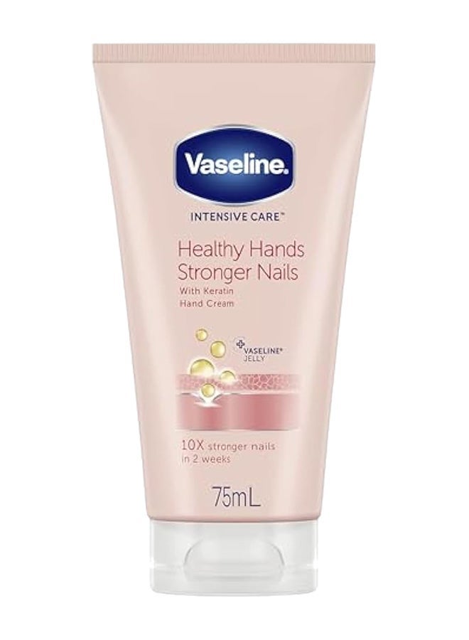 Vaseline كريم العناية المكثفة بالكراتين للأظافر واليدين 75 مل + مزيل الجلد الميت ومعقم خيمة الأظافر للعناية بالأظافر - Image 2