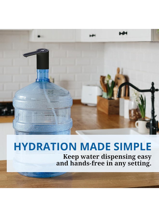 Westinghouse USB Rechargeable Water Pump Dispenser – Crane Style | Easy Touch Button Operation | LED Light for Night Use | Perfect for Home and Travel - Image 3