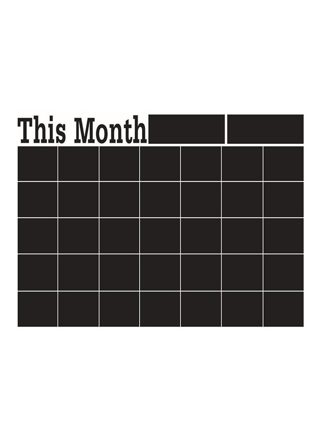 Generic Monthly Plan Calendar Chalkboard Wall Sticker MEMO Blackboard Vinyl Study Room Wall Stickers Home Wall Decor 