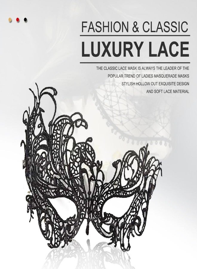 MYMENU Masquerade Mask for Women Venetian Lace Eye Mask For Party Ball Prom Costume Mardi Gras Party Supply - Image 2