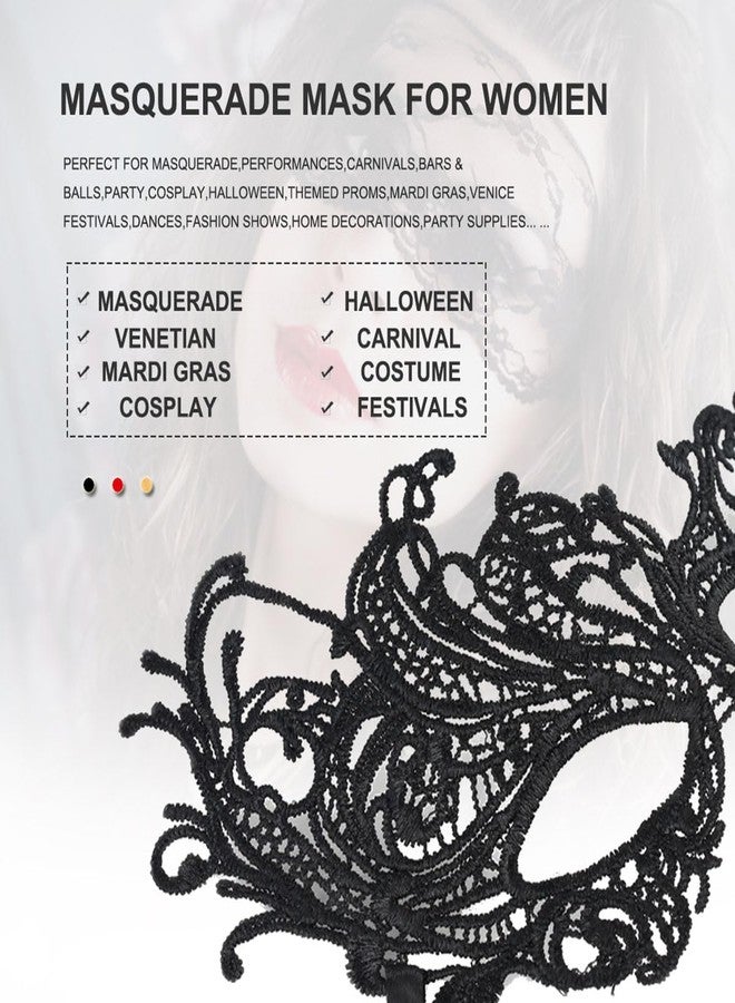 MYMENU Masquerade Mask for Women Venetian Lace Eye Mask For Party Ball Prom Costume Mardi Gras Party Supply - Image 3
