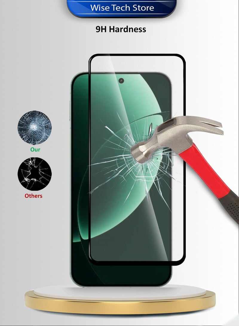 دبليو تيك واقي شاشة زجاجي مقسى كامل الغطاء بكامل الغراء لسلسلة Realme GT 8 Pro 5G 2025 الفاخرة E2E (MSGECN) - شفاف/أسود - Image 3