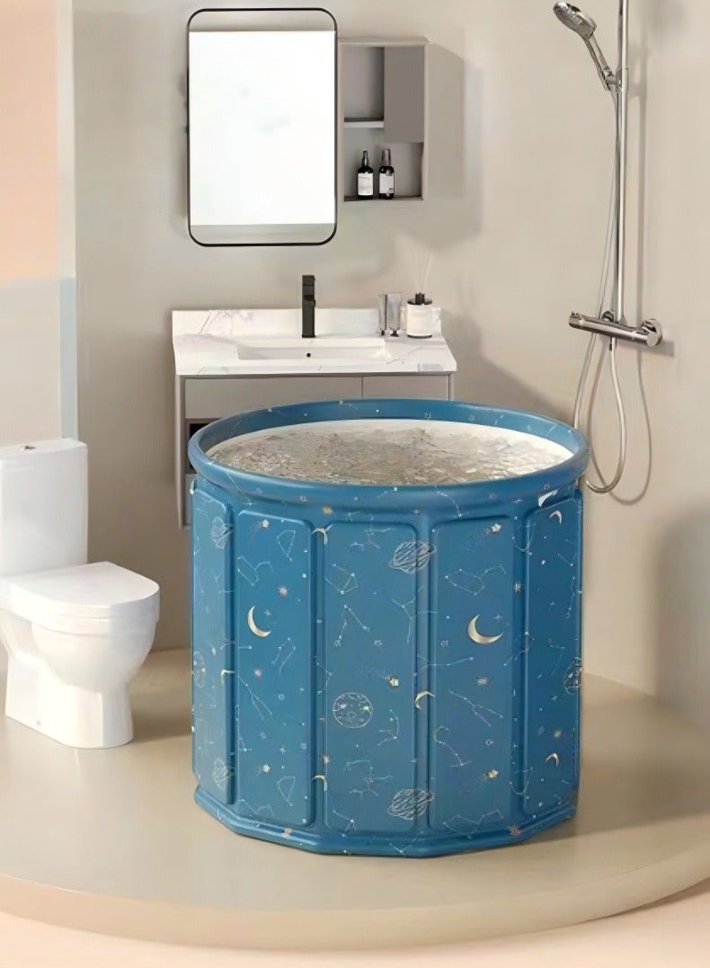 JUNYOUK Waterproof Portable Folding Soaking Spa Bathtub Barrel, Household Shower Bathing Tubs, Bathroom Family Separate Spa Tub For Adults And Kid - Image 1