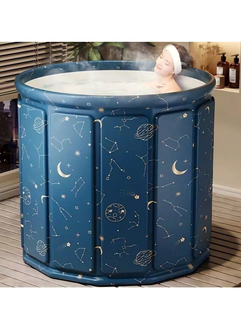 JUNYOUK Waterproof Portable Folding Soaking Spa Bathtub Barrel, Household Shower Bathing Tubs, Bathroom Family Separate Spa Tub For Adults And Kid - Image 2