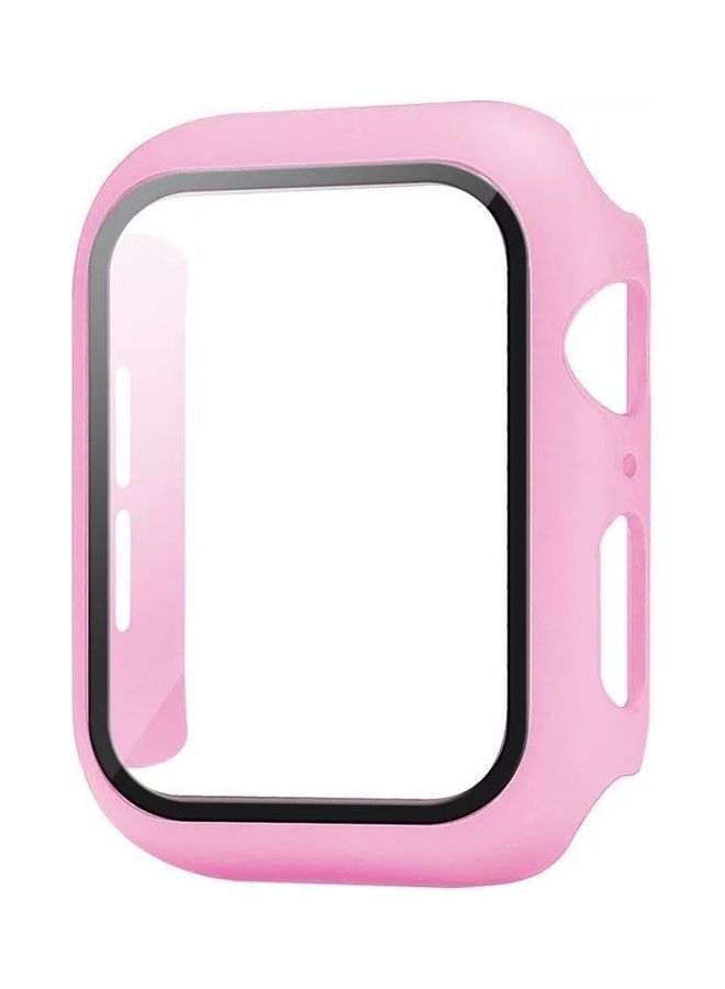 NIBEMINENT 2-in-1 Protective Watch Case With Toughened Film For Apple 42MM Pink - Image 1