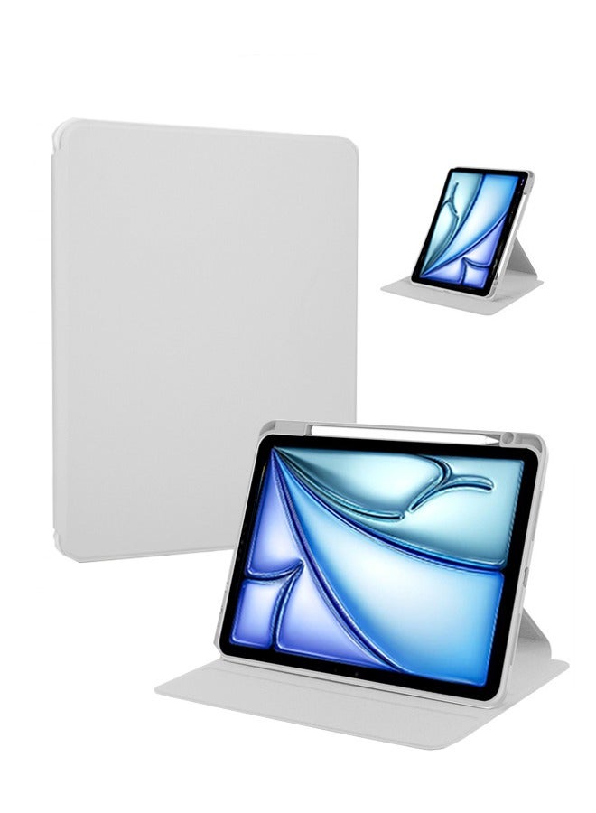 for iPad Air 2025 7th M3 11-Inch  Case Cover, Tablet Protective Case  , Acrylic 360 ° Rotating Design, Automatic Wake-up/sleep, Soft Leather - Image 1