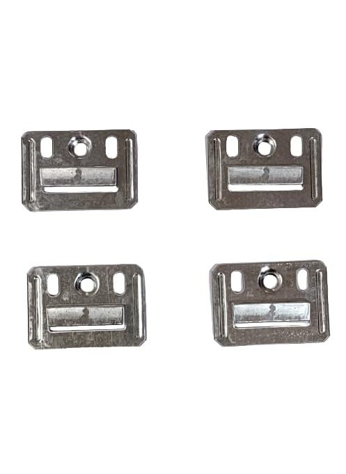 terasabtera terasabtera PVC Wall Panel WPC Louver Cladding Clips GI Galvanized Iron Steel Clamp Buckle Interlocking Hanging Bracket Silver Furniture Fixing for Integrated Panels Pack of 400 Pieces  - Image 2