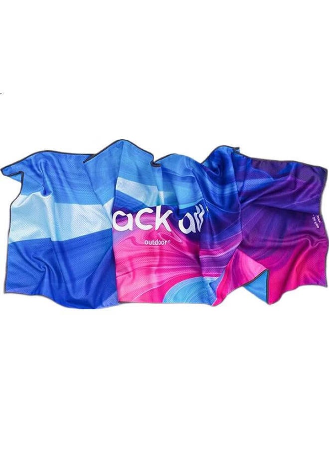Pack All Fitness Running Yoga Sweat-Absorbing Quick-Drying Towel, Fashionable Sports Cooling Sweat-Wiping Cold Sensation Towel, 100*30Cm - Image 2