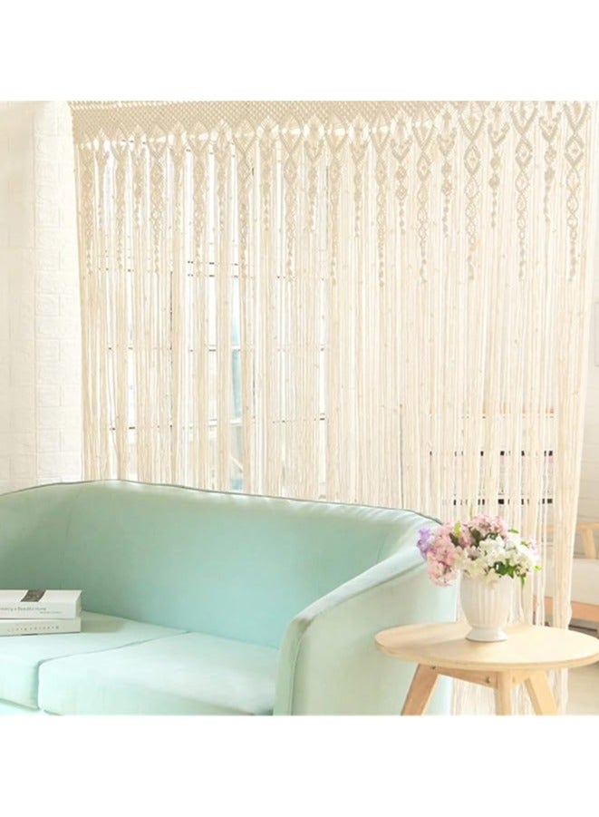 general String Curtain, Bead Curtain, Door Curtain, Wall Hanging Woven Curtain, Tapestry, Home Door, Wedding Party, Pendant, Room Decor, Macrame Tapestry Ornament 90*180cm - Image 3