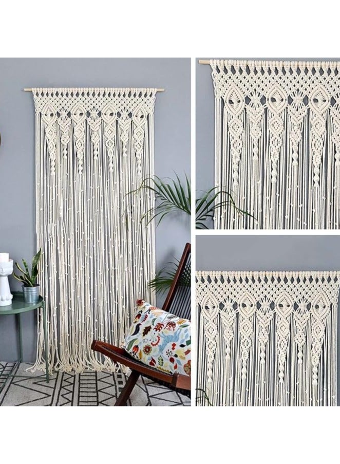 general String Curtain, Bead Curtain, Door Curtain, Wall Hanging Woven Curtain, Tapestry, Home Door, Wedding Party, Pendant, Room Decor, Macrame Tapestry Ornament 90*180cm - Image 4