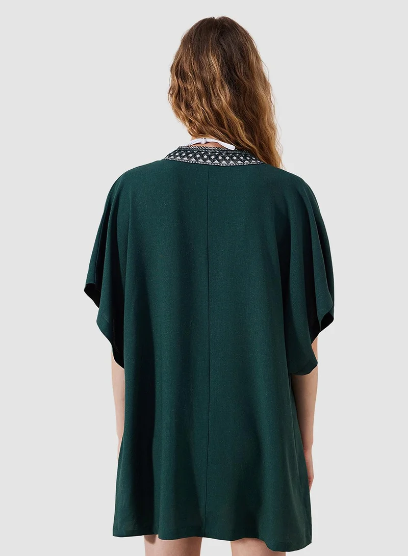 Penti Leaf Green Kimono