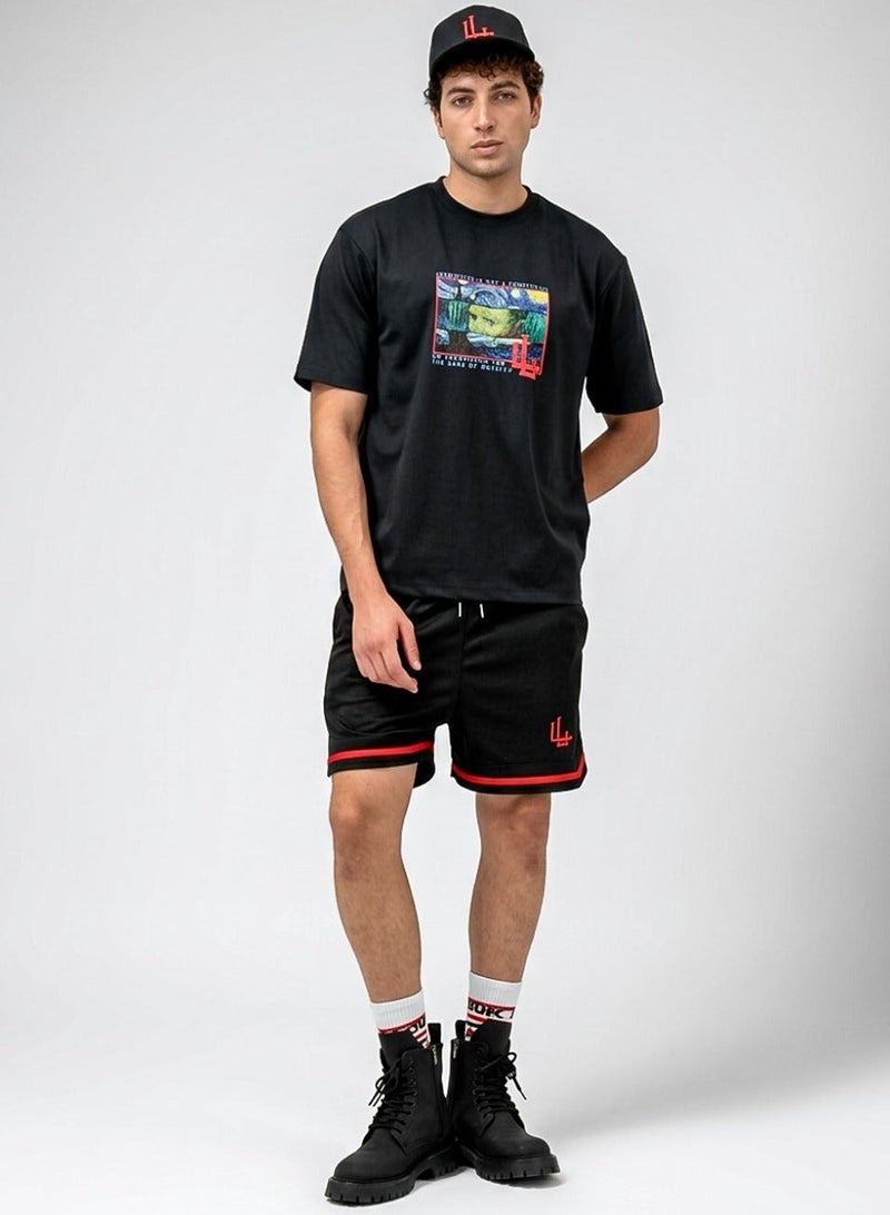 LOUKLAD Louk•Lad | Black Athletic Shorts | Authentic City Collection - Image 4