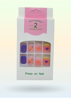 Generic Elegant Artificial Nails - 12 Pieces with Double-Sided Adhesive  for a Perfect Look  - Image 1