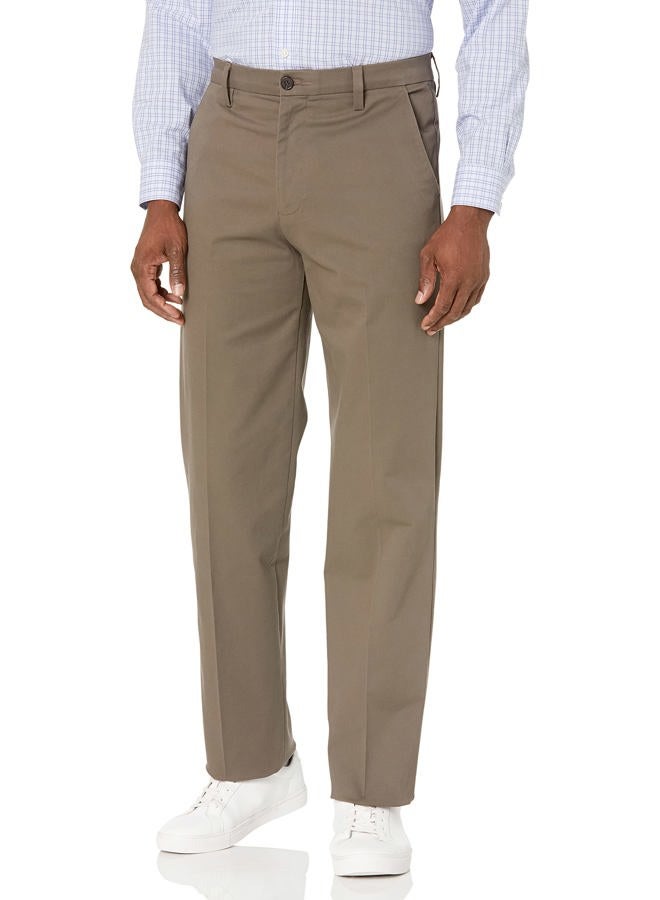 DOCKERS Classic Fit Workday Khaki Smart 360 Flex Pants Men's, Dark Pebble, 36W / 30L - Image 1
