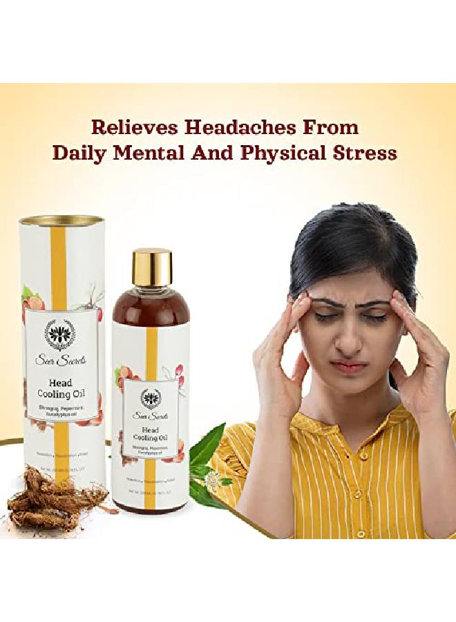Seer Secrets l Peppermint & Bhringraj Oil for Head Cooling | Hair Growth | Relaxation & Relief | Suitable for Men & Women | Pack of 200ML  - Image 3