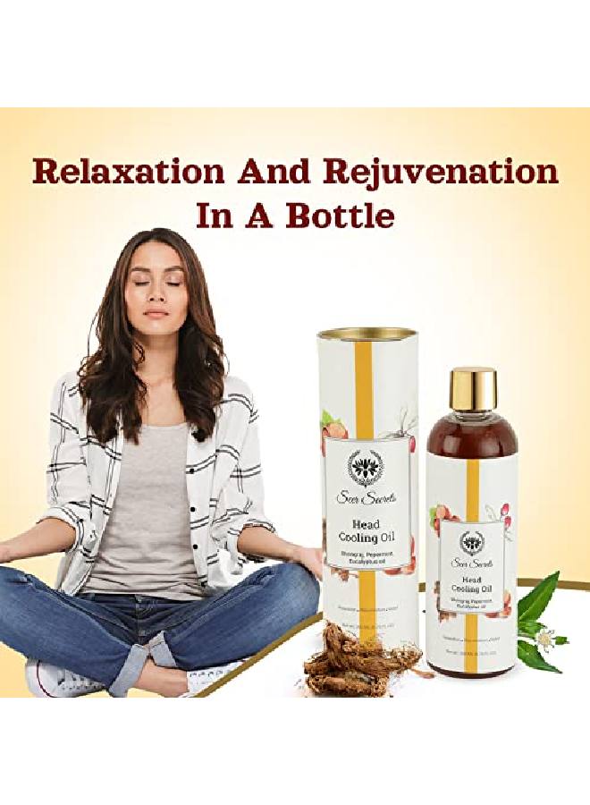 Seer Secrets l Peppermint & Bhringraj Oil for Head Cooling | Hair Growth | Relaxation & Relief | Suitable for Men & Women | Pack of 200ML  - Image 5
