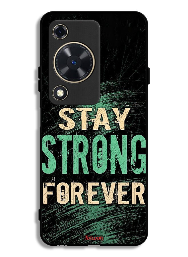 Tolwak Huawei Nova Y72S Protective Case Cover Stay Strong Forever
